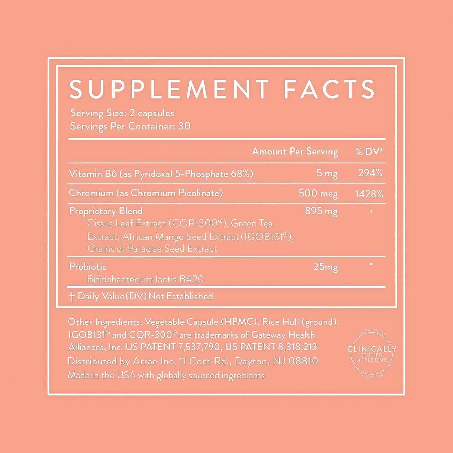 Arrae MB-1, Natural Dietary Supplement Support Healthy Metabolism